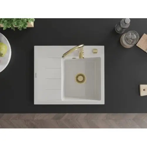 Ben Kjøkkenvask 1 Kum Høyre 600x500 Mm Hvit - 6523605000-20-g