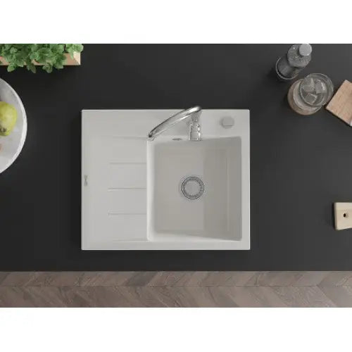 Ben Kjøkkenvask 1 Kum Høyre 600x500 Mm Hvit - 6523605000-20