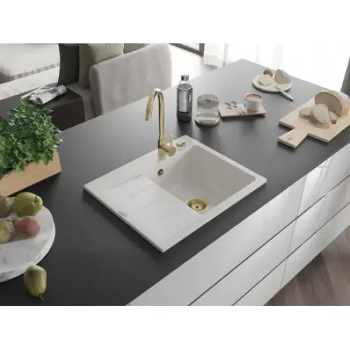 Ben Kjøkkenvask 1 Kum Høyre 600x500 Mm Hvit - 6523605000-20-g