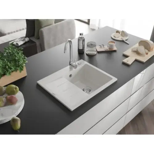 Ben Kjøkkenvask 1 Kum Høyre 600x500 Mm Hvit - 6523605000-20