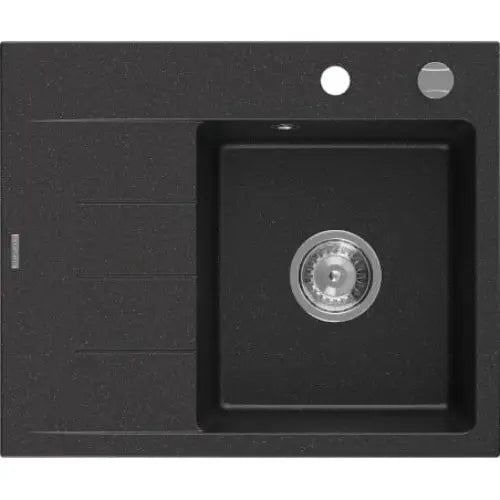 Ben Kjøkkenvask 1 Kum Høyre 600x500 Mm Svart/sølv - 6523605000-73