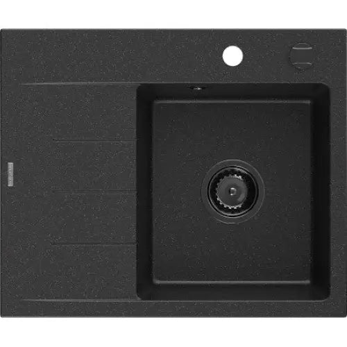 Ben Kjøkkenvask 1 Kum Høyre 600x500 Mm Svart/sølv 6523605000-73-b