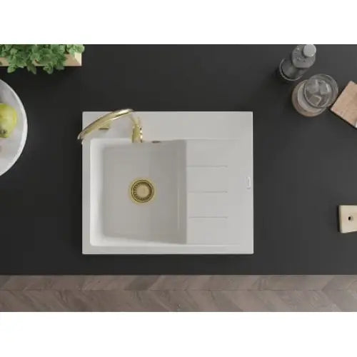 Ben Kjøkkenvask 1 Kum Venstre 600x500 Mm Hvit - 6522605000-20-g