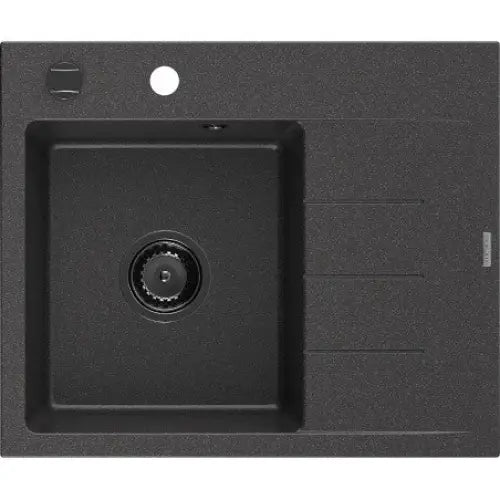 Ben Kjøkkenvask 1 Kum Venstre 600x500 Mm Svart/grå 6522605000-76-b