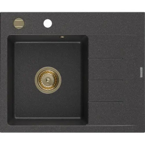 Ben Kjøkkenvask 1 Kum Venstre 600x500 Mm Svart/grå - 6522605000-76-g