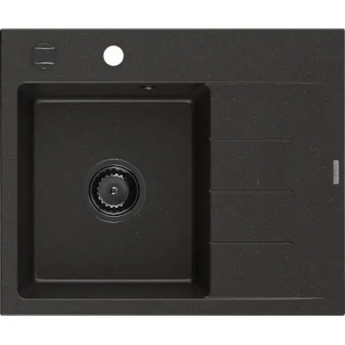 Ben Kjøkkenvask 1 Kum Venstre 600x500 Mm Svart/gull 6522605000-75-b