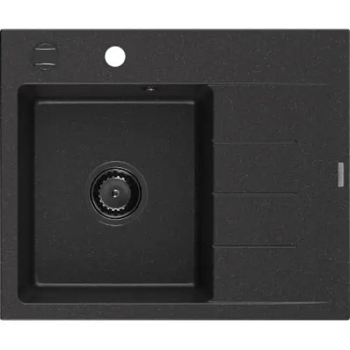 Ben Kjøkkenvask 1 Kum Venstre 600x500 Mm Svart/sølv 6522605000-73-b