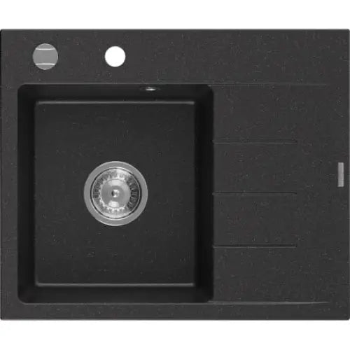Ben Kjøkkenvask 1 Kum Venstre 600x500 Mm Svart/sølv - 6522605000-73