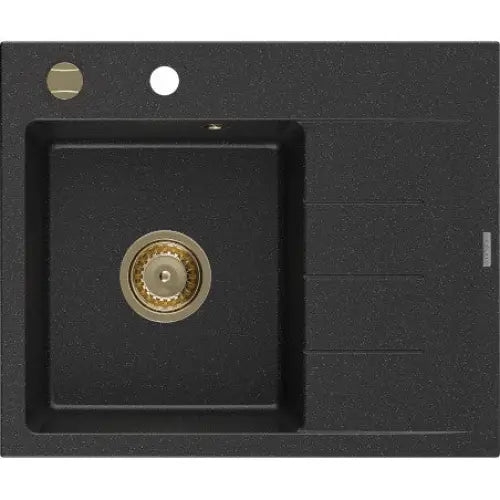Ben Kjøkkenvask 1 Kum Venstre 600x500 Mm Svart/sølv - 6522605000-73-g