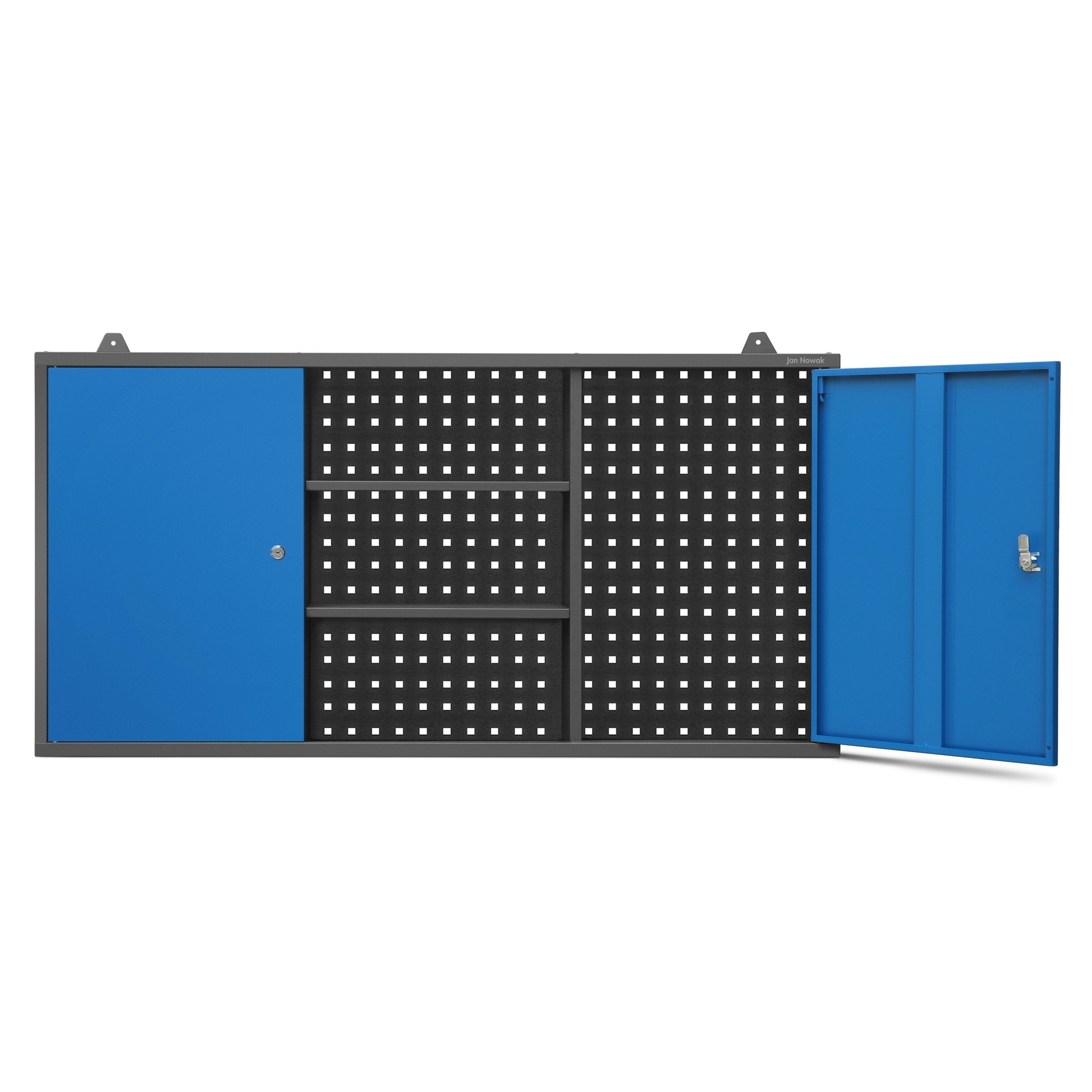 Garasjeveggskap BEN, 600 x 1200 x 200 mm, antrasittblå