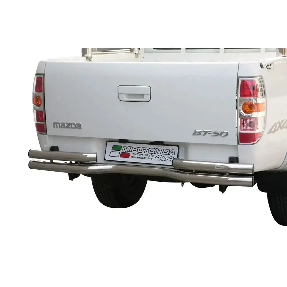 Beskyttelse Rør Bakre Bøyde Inox Mazda Bt50 2009-2012 Double Cab Version