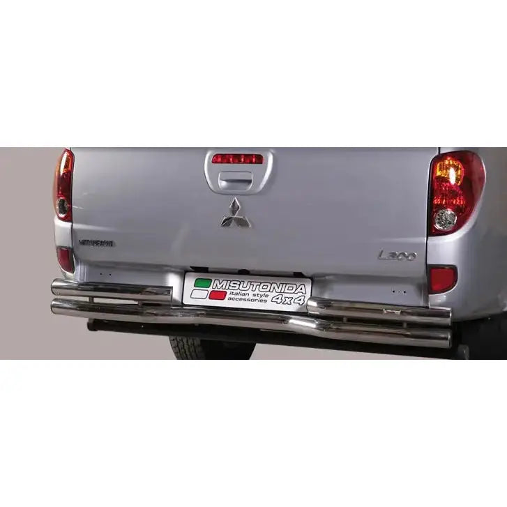 Beskyttelse Rør Bakre Bøyde Inox Mitsubishi L200 2015> Double Cab