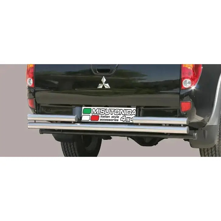 Beskyttelse Rør Bakre Dobbelt Inox Mitsubishi L200 2006-2009 Club Cab