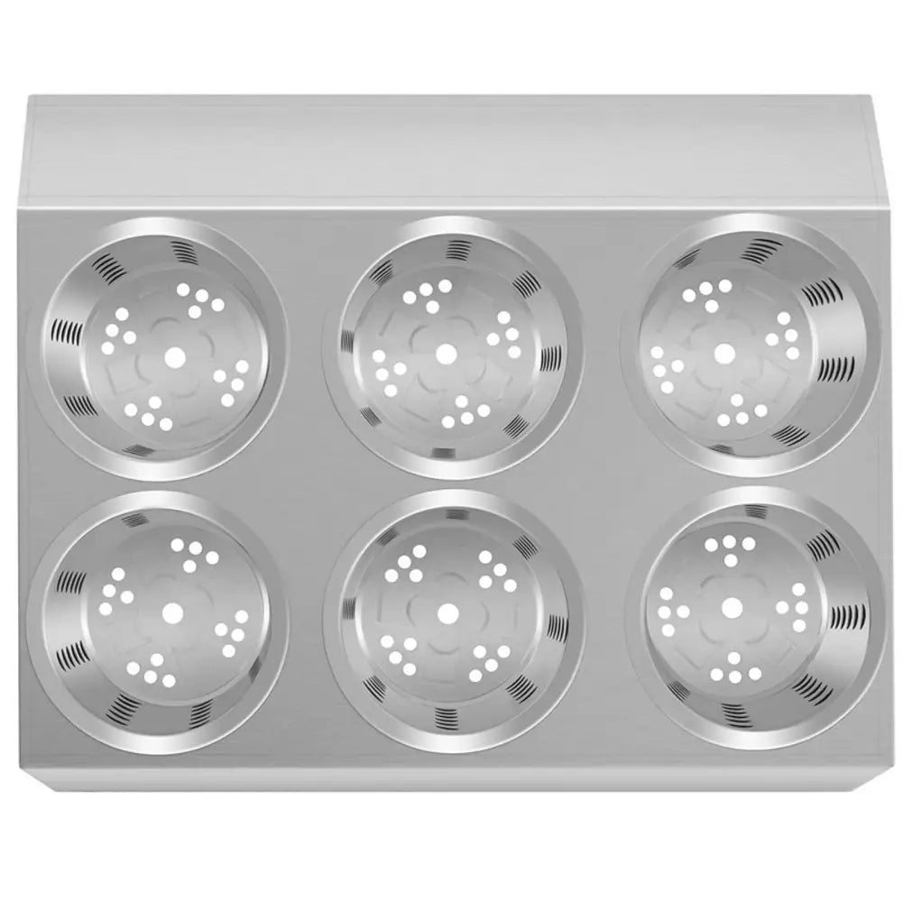 Bestikkoppbevaringsboks med 6 Innsatser for Gafler Skjeer og Kniver Rustfritt Stål fra Royal Catering.