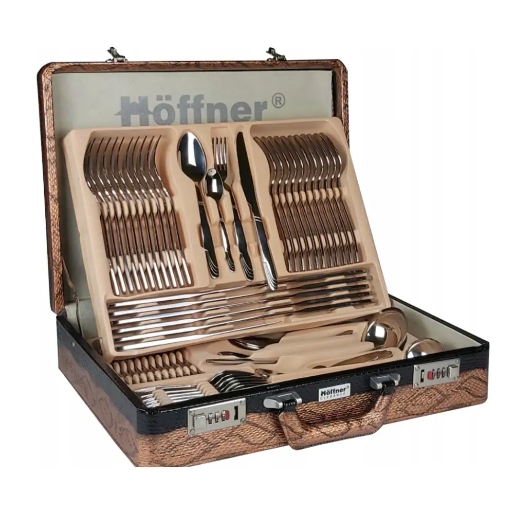 Bestikksett i Koffert 72 Deler for 12 Personer