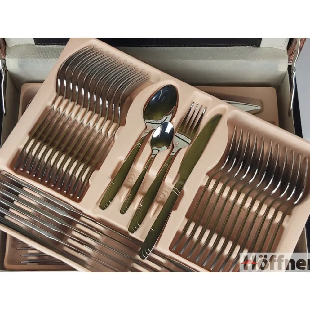 Bestikksett i Koffert 72 Deler for 12 Personer