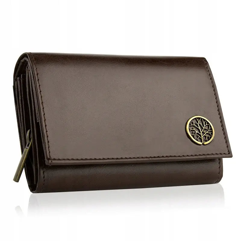 Betlewski Liten Dame Lommebok i Ekte Lær med Rfid-beskyttelse