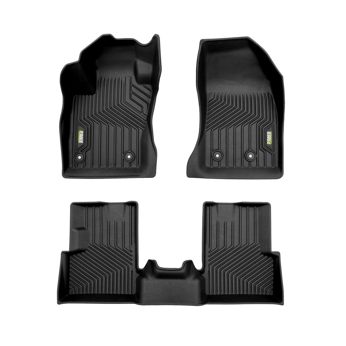 Frogum Race Rock TPE gulvmatter til Jeep Renegade (2014–) – 4 stk, svart, TÜV-sertifisert