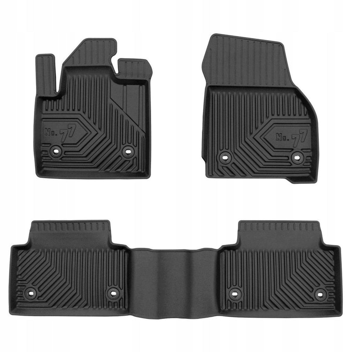 Frogum 3D Premium gulvmatter til Jaguar E-Pace (2017-2024) – svart TPE med 40 mm sidekant