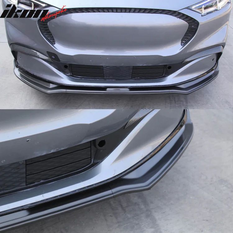 Ikon Motorsports Mustang Mach‑E frontspoiler svart høyglans