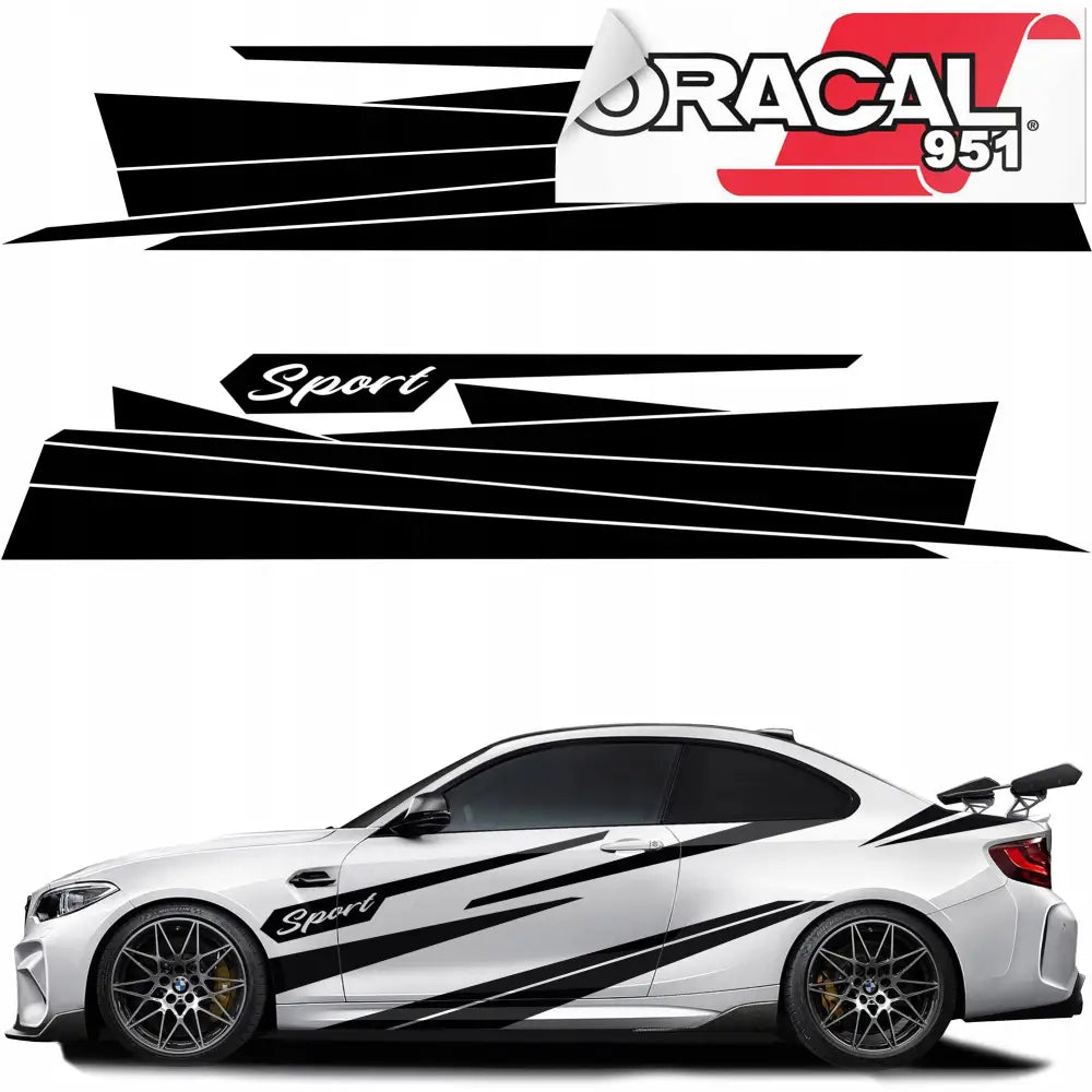 Bildekal for Bil Camo Geometri Sport 44x500cm Mg