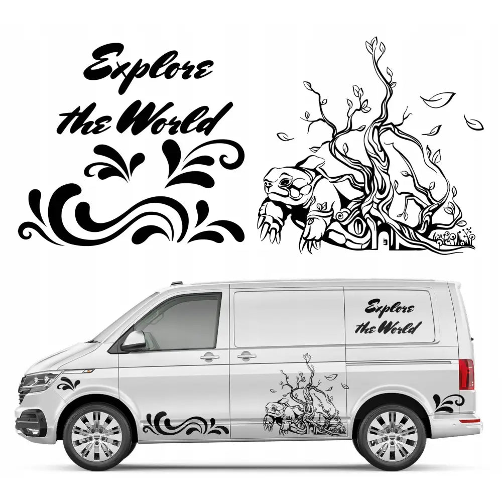 Bildekal til Bilen Utforsk Verden 196 x 94 Cm