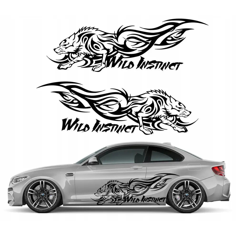 Bildekaler for Bilen Vill Instinkt-tema 56x170 Cm