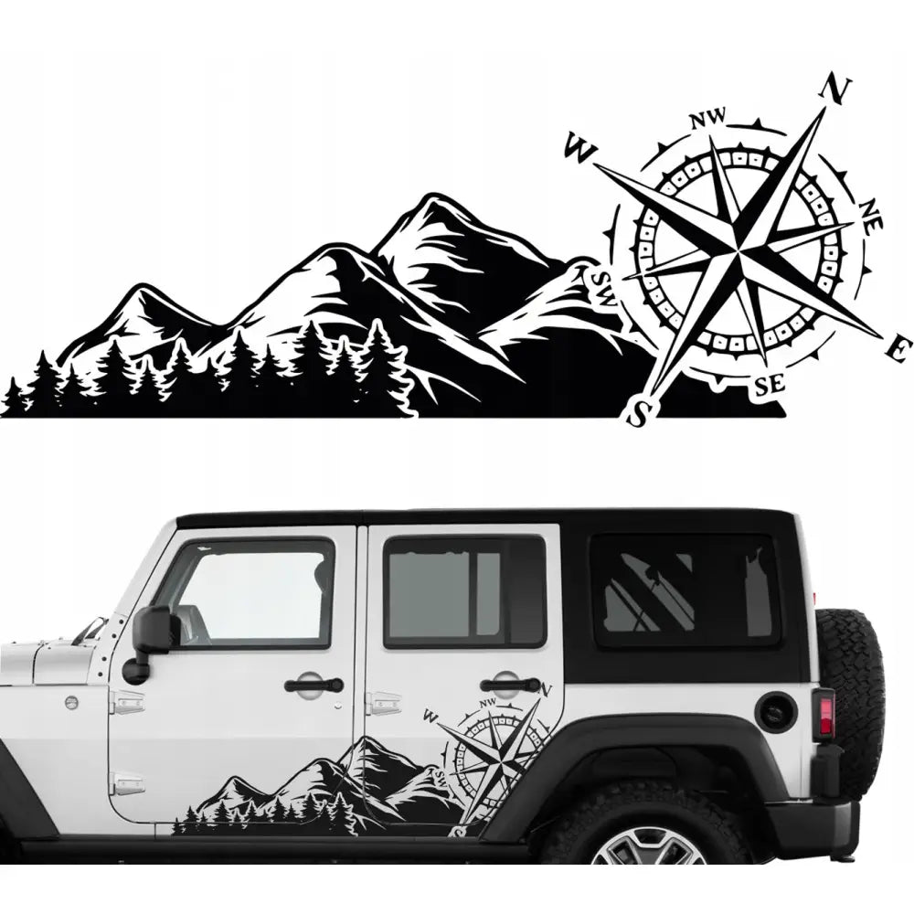 Bildekaler Skogstrær Offroad 62,5x160cm