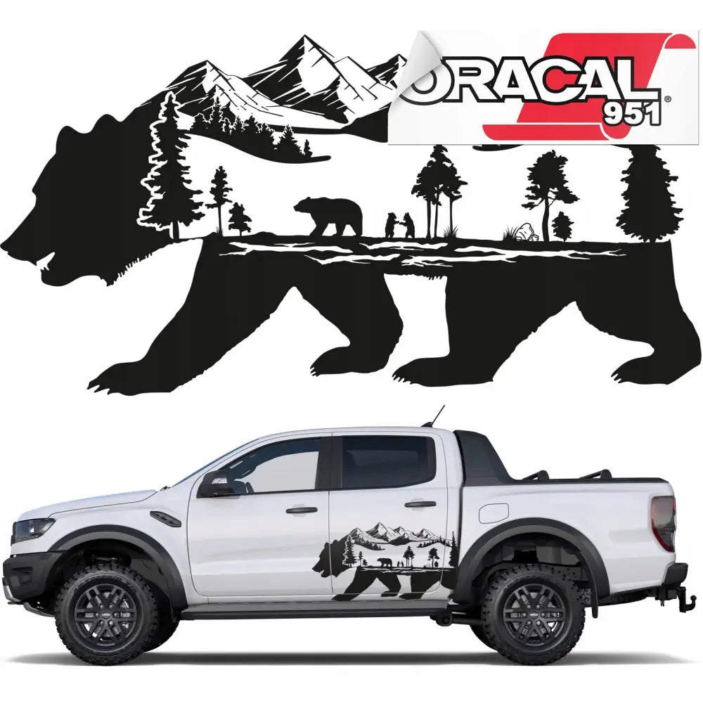 Bildekalk for Offroad Bjørn 85x44cm