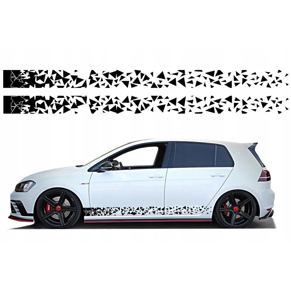 Bildekor Stripe til Bilens Side Triangler 220x14cm