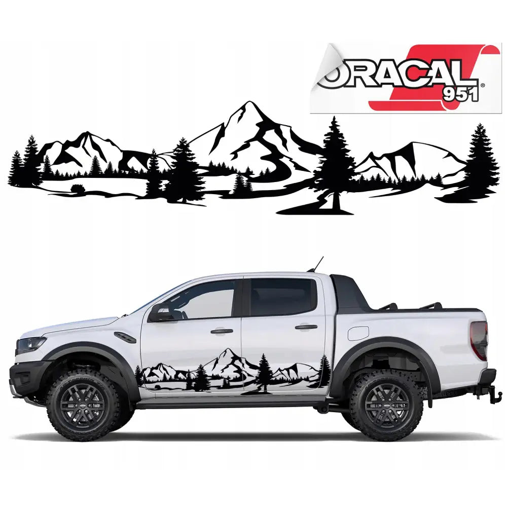 Bildekorasjon til Bilside Fjellmotiv 44x190 Cm