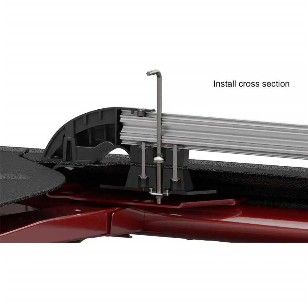 Bilholder Teraflex Nebo - Sølv Takstenger for Jeep Wrangler Jk 4 d 07-18