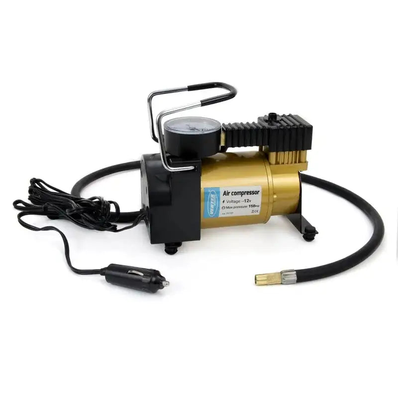 Bilkompressor med Manometer Acomp-03