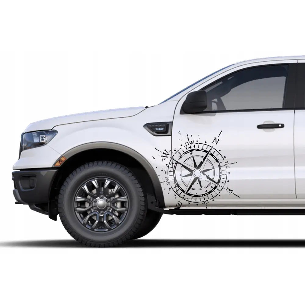 Bilmerke Kompas Vindrose 115 x 115 Cm