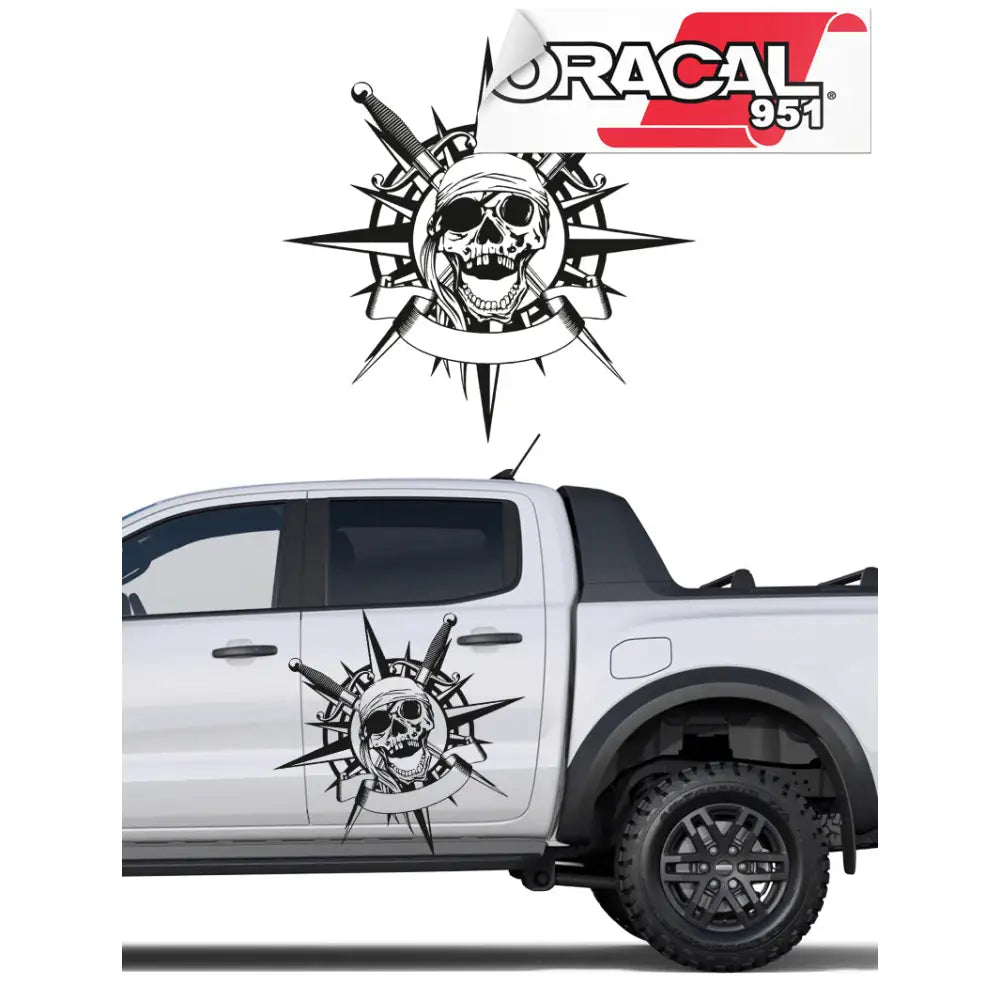 Bilmerke Pirats Kompassrose 58x56 951