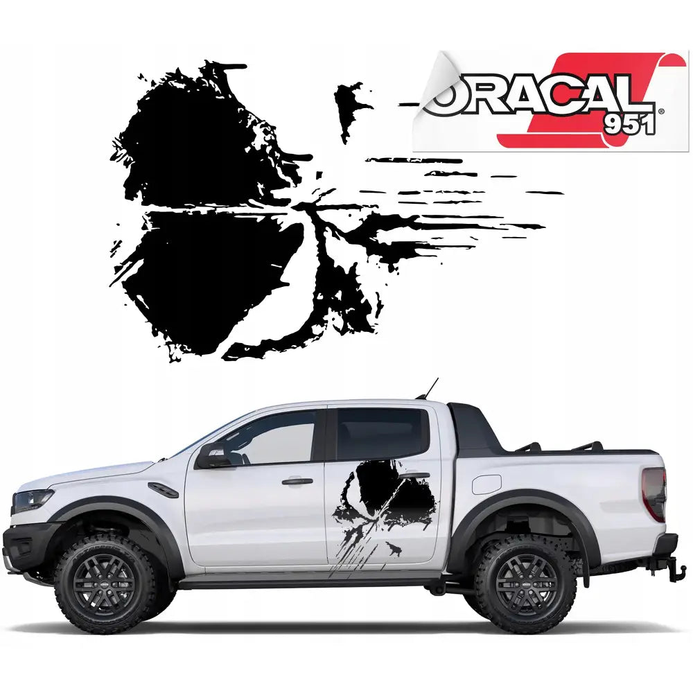 Bilmerke Punisher Hodeskalle 65x44cm 951 Mg