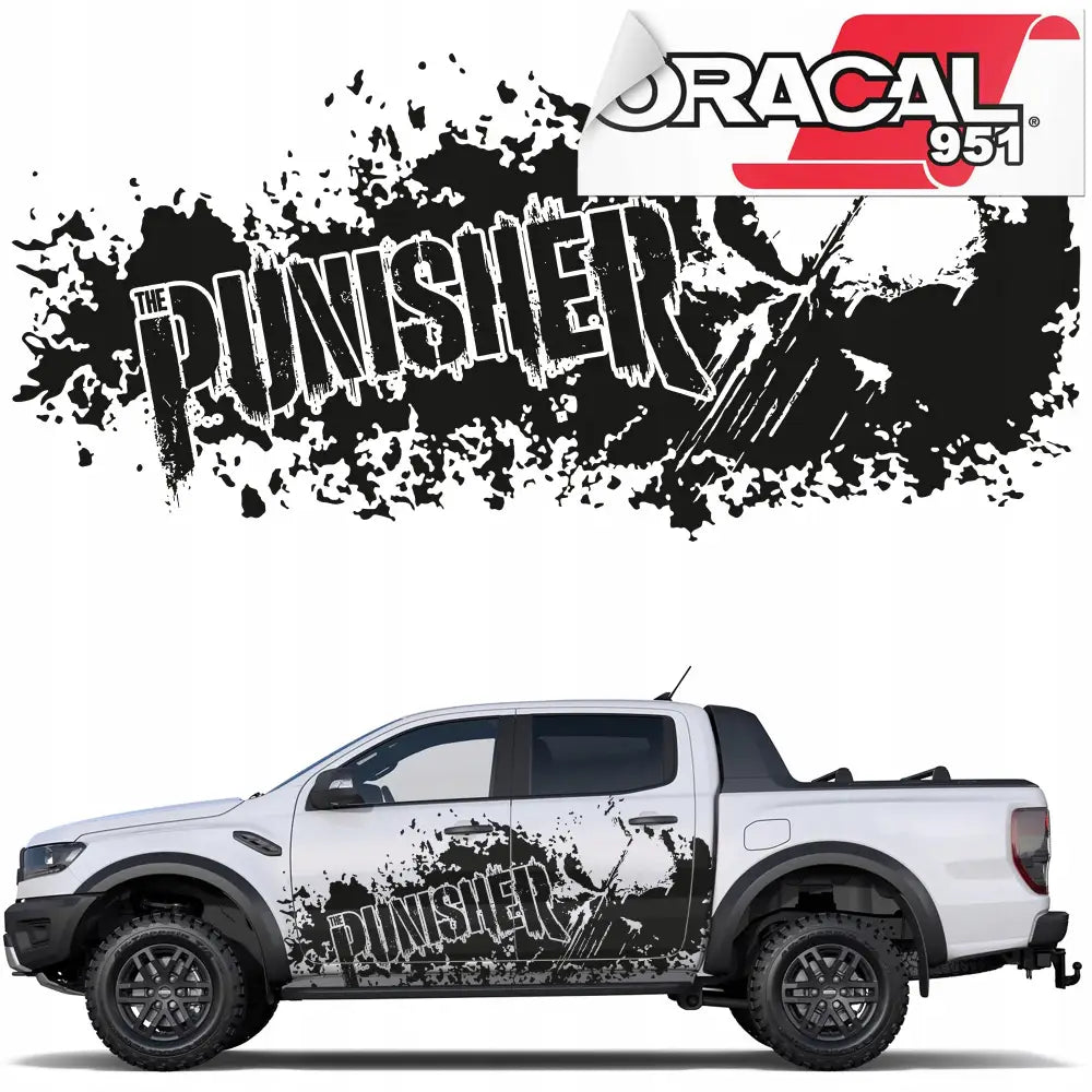 Bilmerke Punisher Hodeskalle 94x195cm 951 Mg