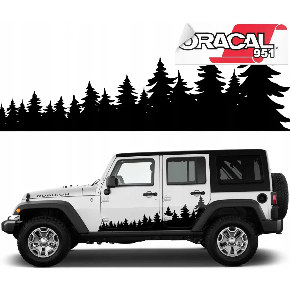 Bilmerke Skog Trær Offroad 45x145 951