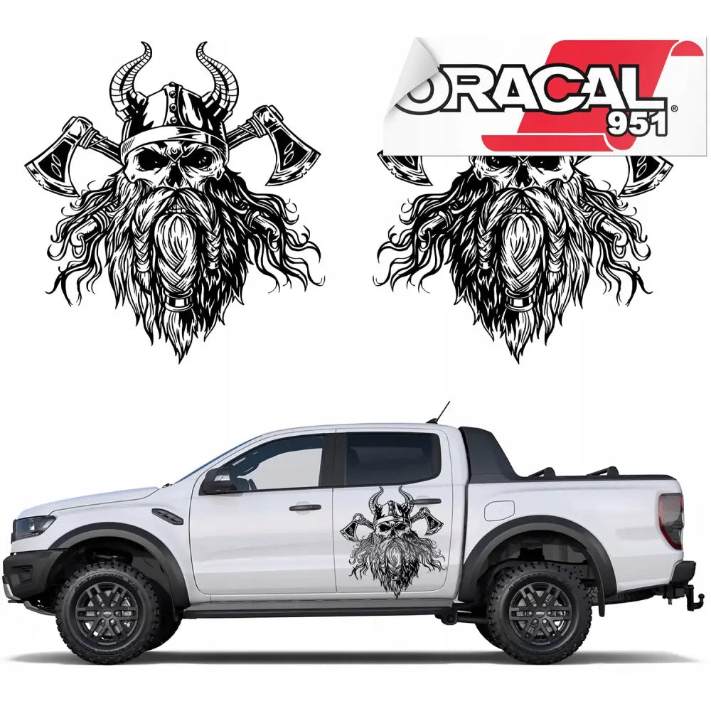 Bilmerke Vikingmønster 80x86cm 2stk 951