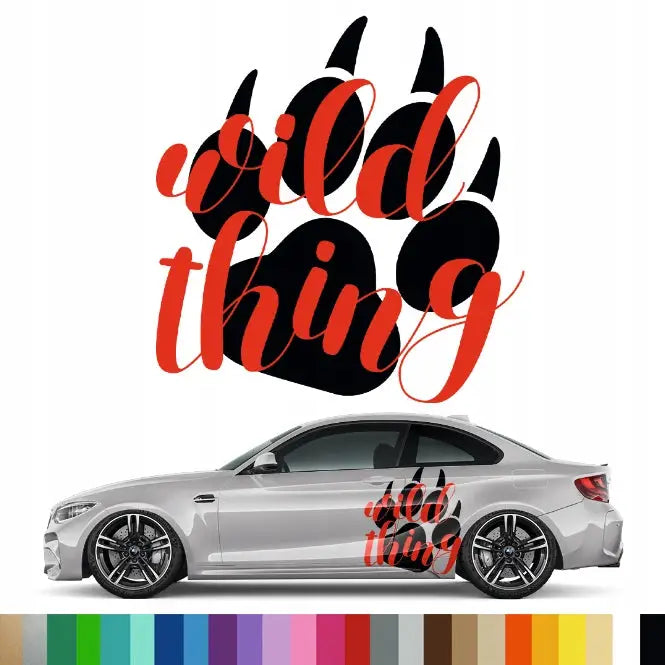 Bilmerke Wild Thing Dyrepoter 49 Cm x 52