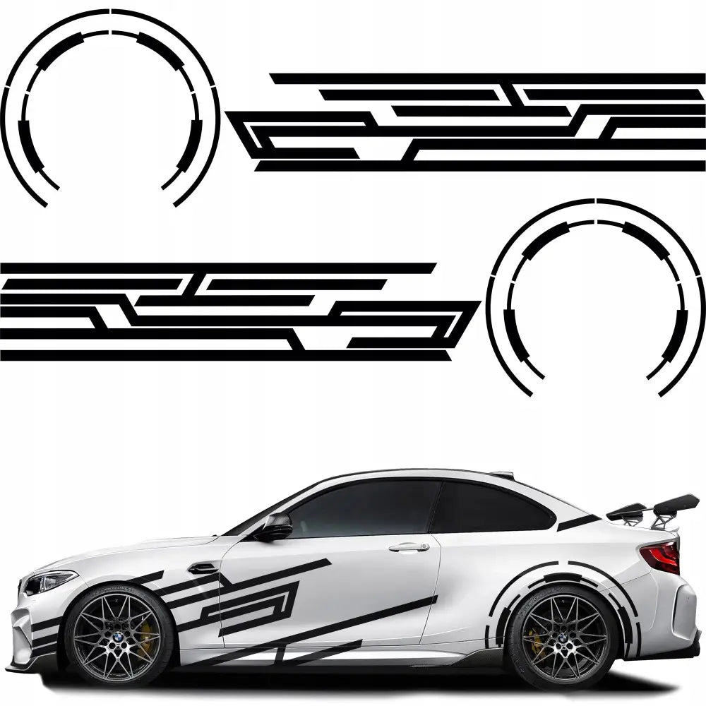 Bilmerker Stripelinjer Geometri 45x560cm Mg