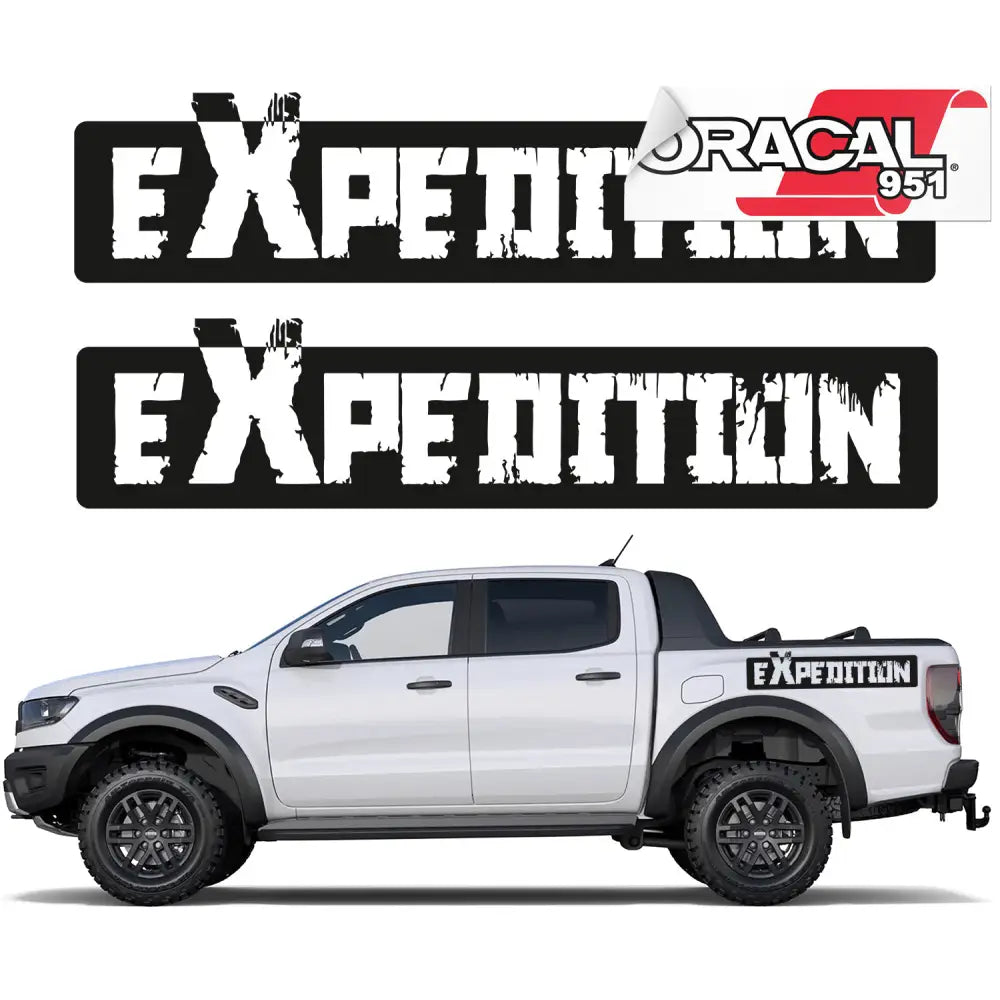 Bilsideklistremerker Expedition 70x10cm 2stk