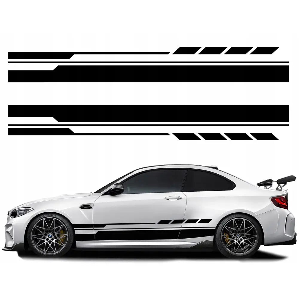 Bilsideklistremerker Stripede Mønstre 200x25cm