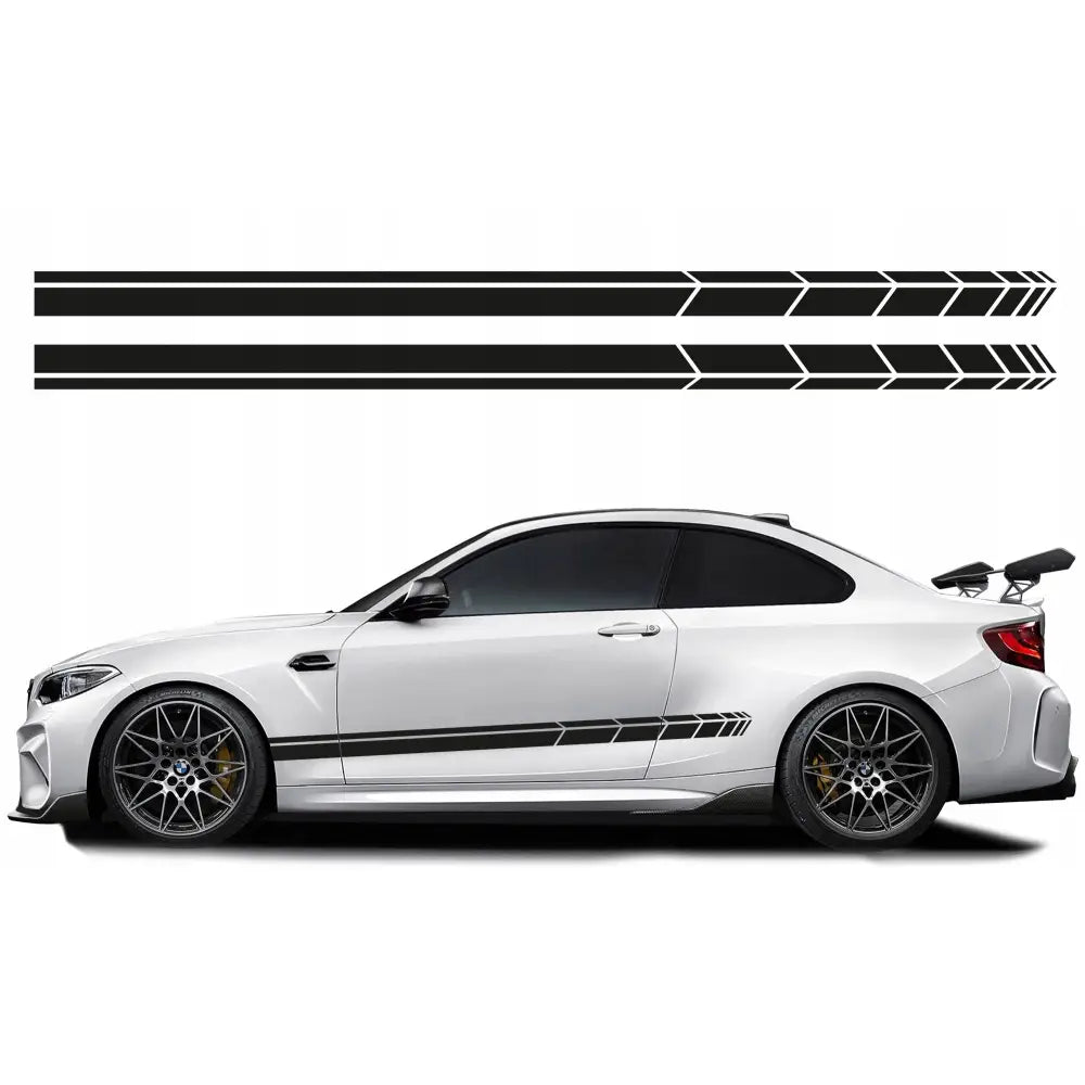 Bilsideklistremerker Striper 180x8cm