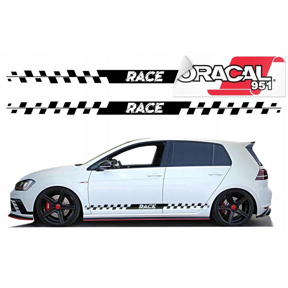 Bilsideklistremerker Striper 220x10,5cm 951