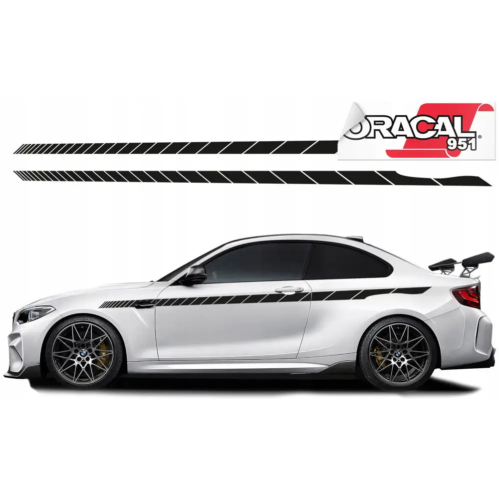 Bilsideklistremerker Striper 220x7cm 951