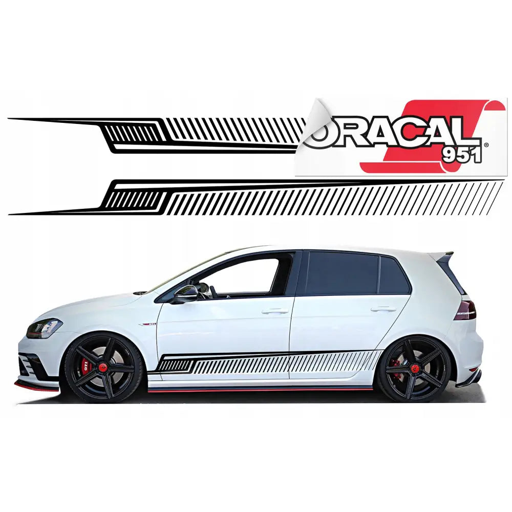 Bilsideklistremerker Striper 250cm x 21,3cm 951