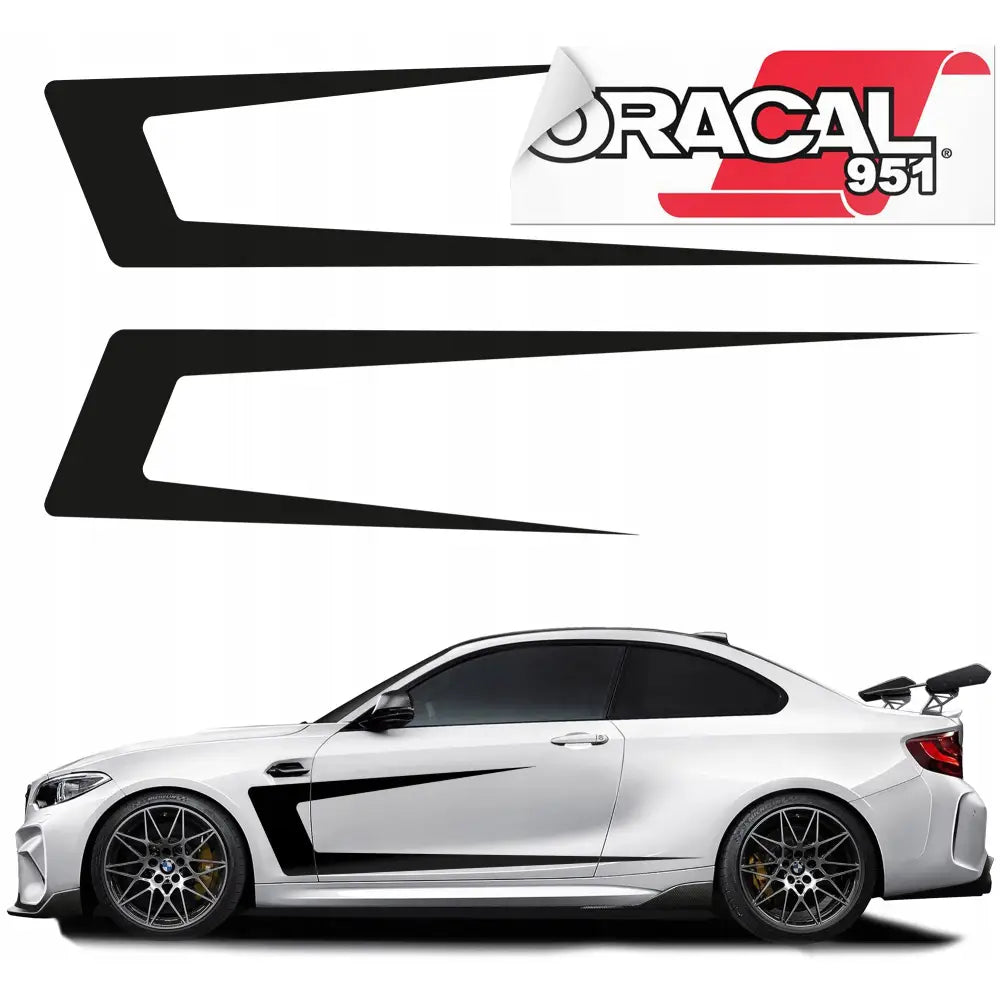 Bilsideklistremerker Stripete Bånd 200x44cm 951 Mg