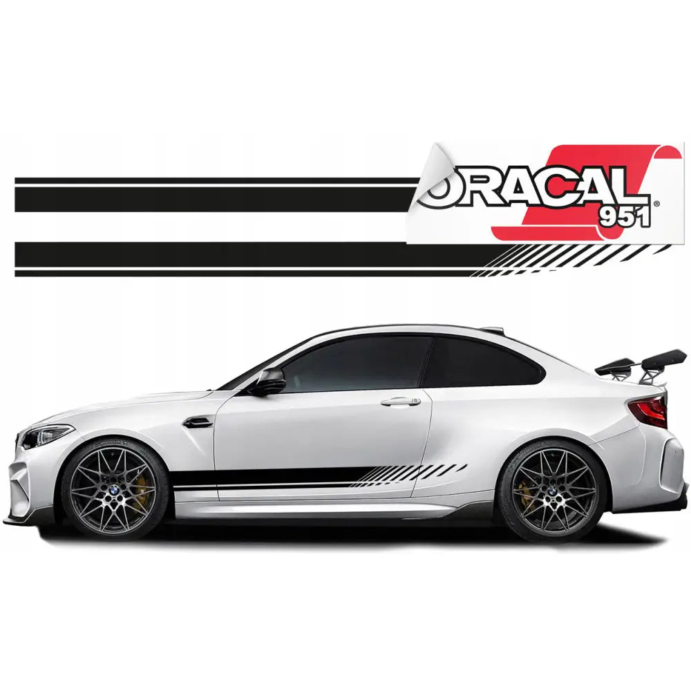 Bilstripe-klistremerker 290x11cm Vinylfolie 951