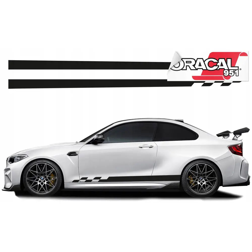 Bilstriper Selvklebende for Sidedekor 200x8cm 2stk Farge